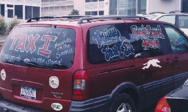 Image of a decorated van.